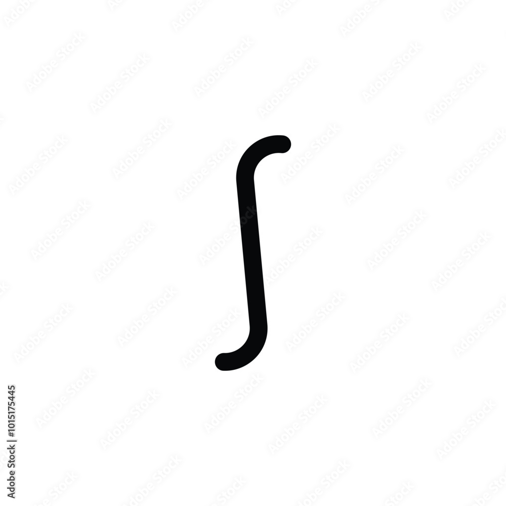 mathematical intergal symbol icon illustration mathematical intergal symbol icon illustration