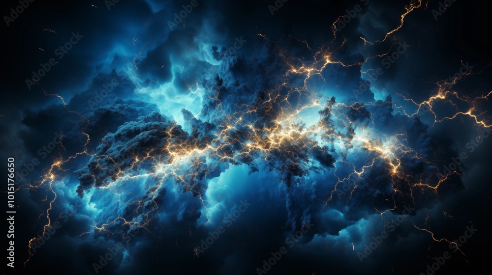 A striking image of a bright blue lightning bolt piercing through a dark sky. This powerful and electrifying photo captures the raw energy and intensity of a lightning storm. Perfect for illustrating A striking image of a bright blue lightning bolt piercing through a dark sky. This powerful and electrifying photo captures the raw energy and intensity of a lightning storm. Perfect for illustrating