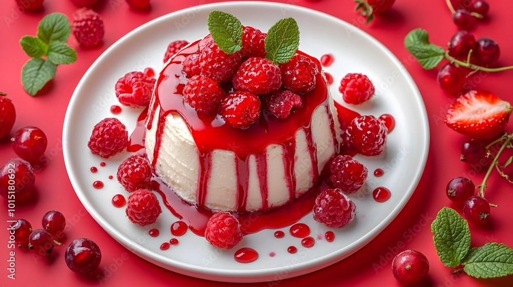 The dessert on the plate looks delicious and colorful. It can be used to advertise the restaurant menu or online desserts to attract customers' attention and increase sales effectively. The dessert on the plate looks delicious and colorful. It can be used to advertise the restaurant menu or online desserts to attract customers' attention and increase sales effectively.