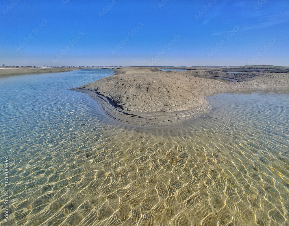 A Freshwater lake in Pakistan in Indus River Basin, Vital habitat for numerous species of fish, birds, reptiles and aquatic plants, refuge for Wildlife Flora Fauna A Freshwater lake in Pakistan in Indus River Basin, Vital habitat for numerous species of fish, birds, reptiles and aquatic plants, refuge for Wildlife Flora Fauna