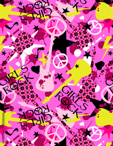 brit pop junior music all over print