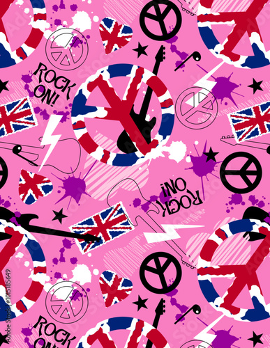 brit pop junior music all over print