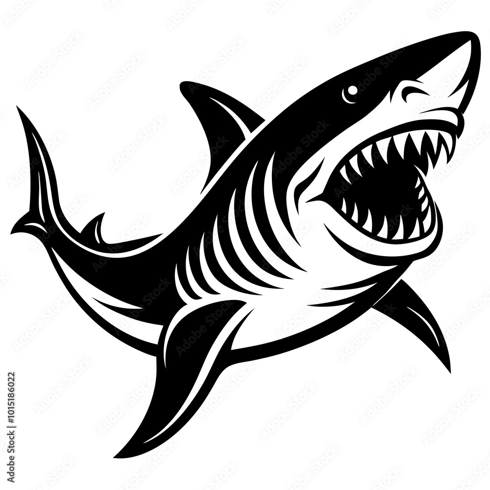 Fototapeta premium shark illustration