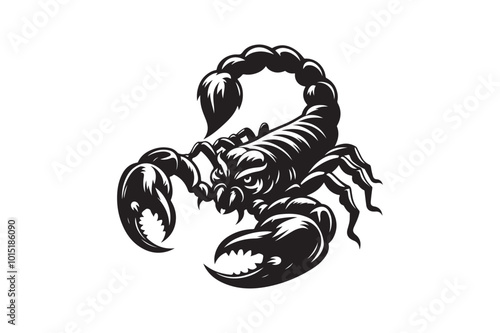 Scorpion Silhouette Vector Illustration – Perfect for T-Shirts, Hoodies & Stickers
