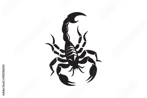 Scorpion Silhouette Vector Illustration – Perfect for T-Shirts, Hoodies & Stickers