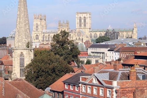 York Minster, viewed from Clifford's Tower. photo