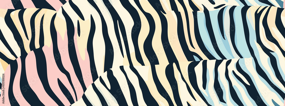 Seamless pattern of zebra skin print in pastel colors Seamless pattern of zebra skin print in pastel colors