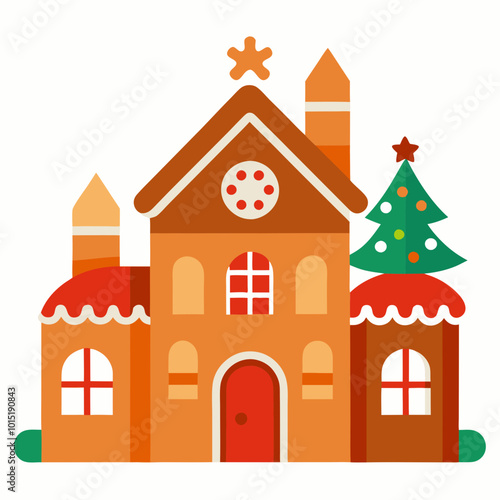  Christmas gingerbread vector illustration