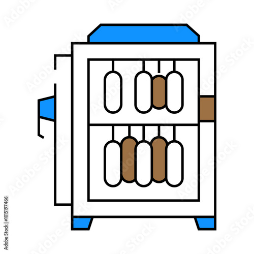 intensive cooling chamber line icon vector. intensive cooling chamber sign. isolated symbol illustration