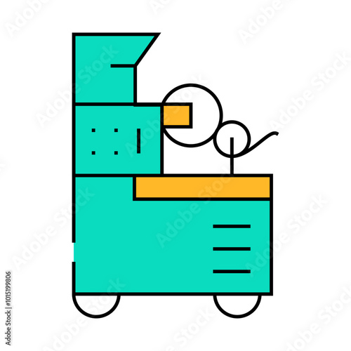 packing machines line icon vector. packing machines sign. isolated symbol illustration