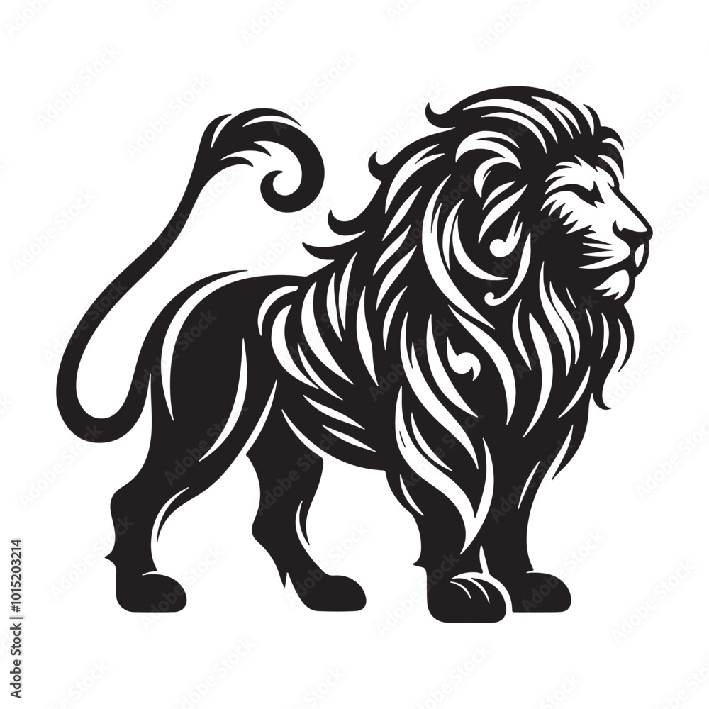 Fototapeta premium Leone Vector Art, icon