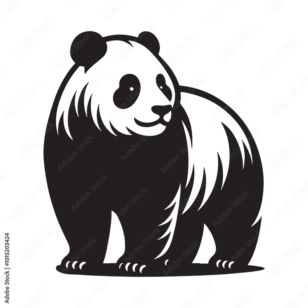 panda vector illustration icon panda vector illustration icon