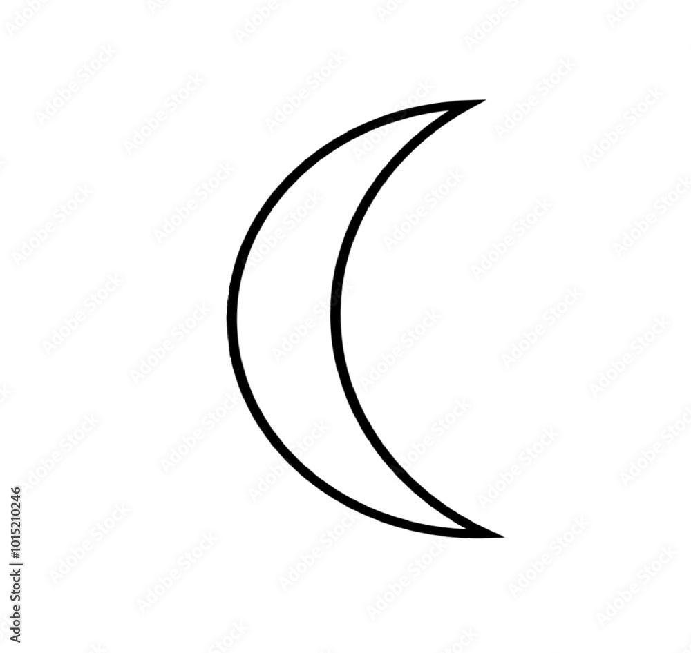 Moon icon isolated on white background. Moon pictogram illustration. Weather forecast sign Moon icon isolated on white background. Moon pictogram illustration. Weather forecast sign