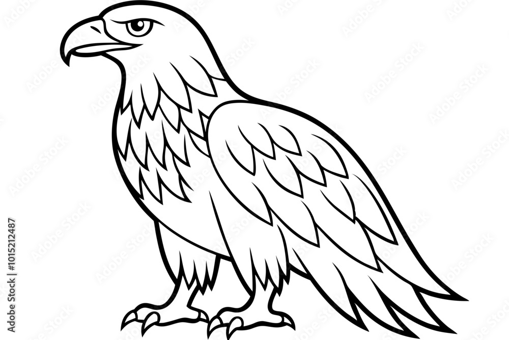 Fototapeta premium eagle on a white background