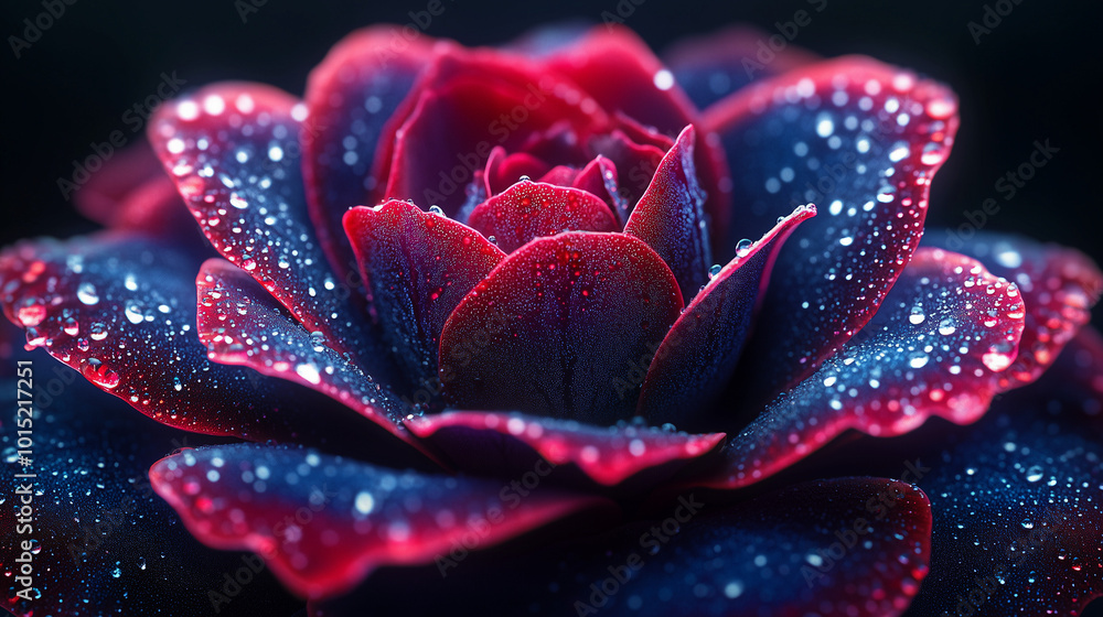 Dans le jardin, une rose rouge et une tulipe mauve fleurissent au printemps, leurs pétales brillants en gros plan capturant la beauté de la nature. Dans le jardin, une rose rouge et une tulipe mauve fleurissent au printemps, leurs pétales brillants en gros plan capturant la beauté de la nature.