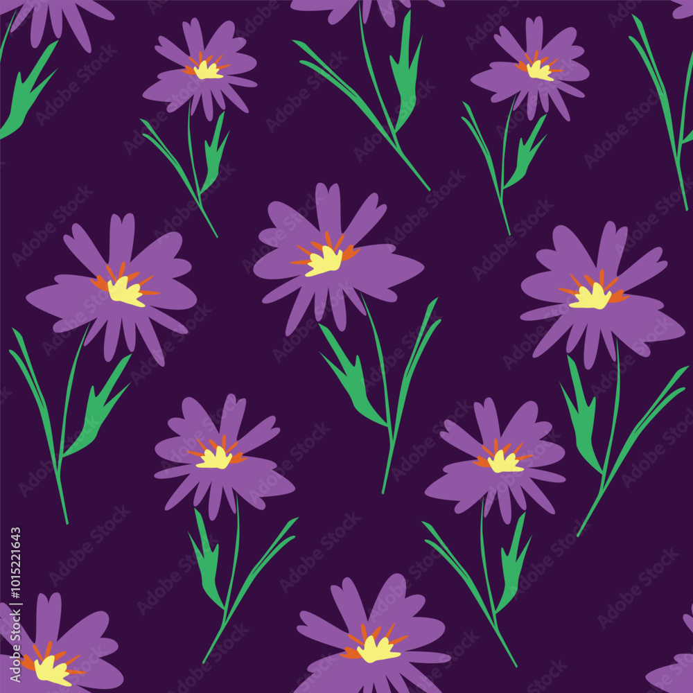 Beautiful pattern with flowers and leaf. Floral vector illustration Beautiful pattern with flowers and leaf. Floral vector illustration