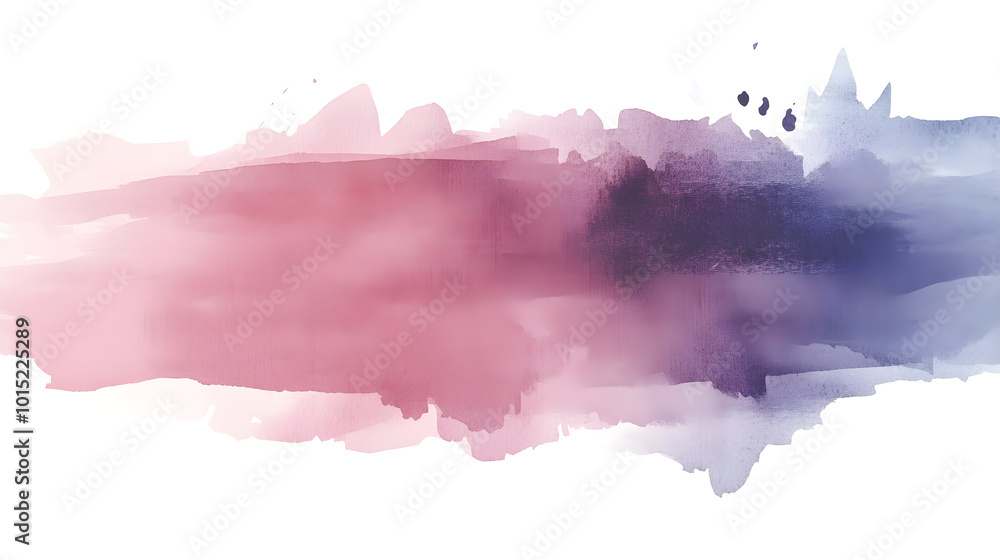 Obraz premium A soft watercolor background brush stroke blending multiple shades into a dreamy abstract composition