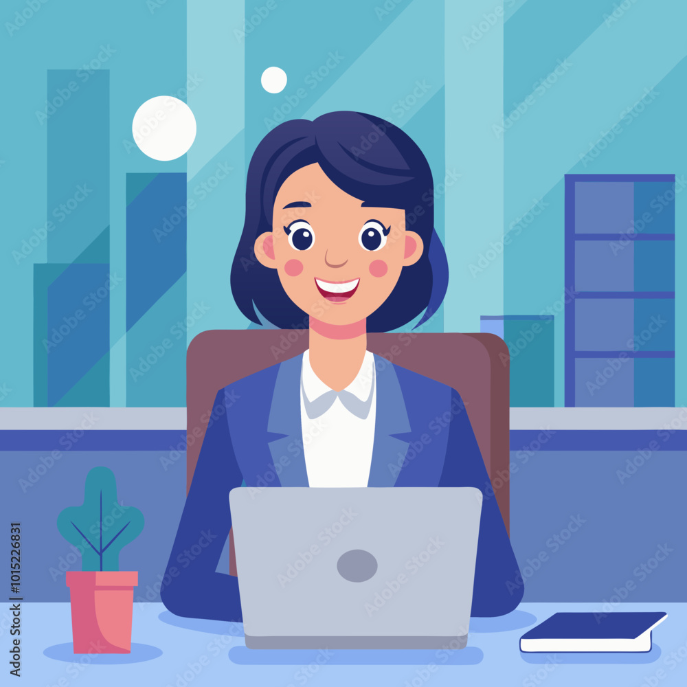 The high-resolution photo of a smiling businesswoman radiates positivity, capturing her enthusiasm for the projects she’s passionate about. The high-resolution photo of a smiling businesswoman radiates positivity, capturing her enthusiasm for the projects she’s passionate about.
