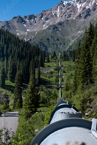 The tourist route to the alpine lake is not far from Almaty. On the way to the Big Almaty Lake photo