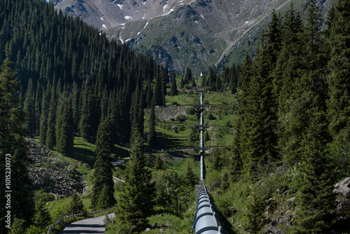 The tourist route to the alpine lake is not far from Almaty. On the way to the Big Almaty Lake photo