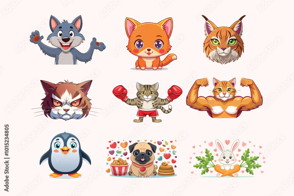 Obraz premium Animale set bundle 