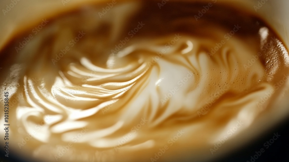 Captivating Swirls of Creamy Delight: A Masterful Café Latte Captivating Swirls of Creamy Delight: A Masterful Café Latte