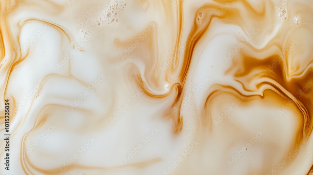 Captivating Swirls of Creamy Butter and Foam Captivating Swirls of Creamy Butter and Foam