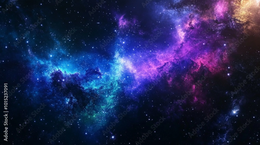 Obraz premium Celestial Splendor: A Galactic Masterpiece