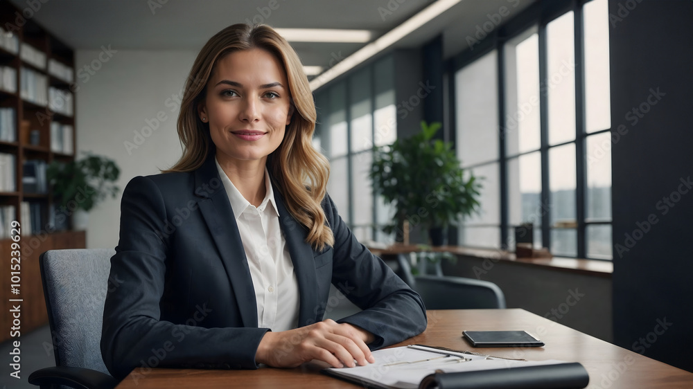 Executive in an elegant office Generative ai Executive in an elegant office Generative ai