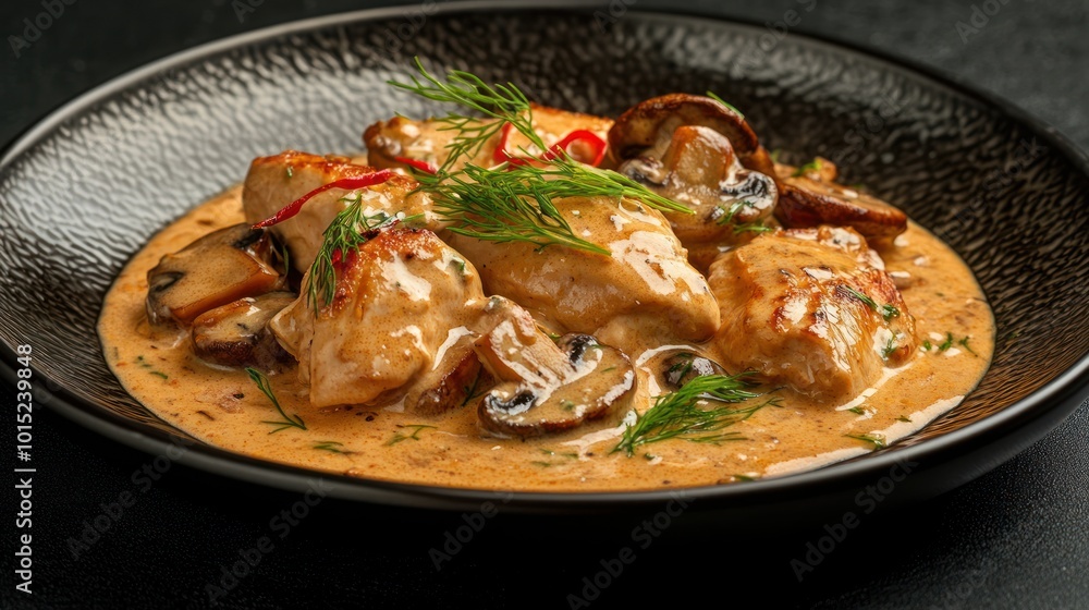 Chicken and Mushroom Dish