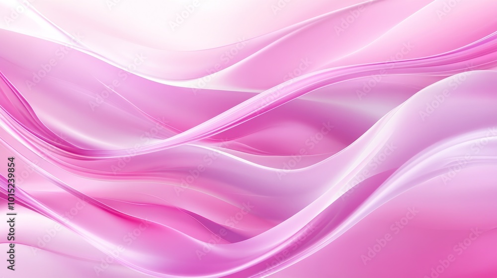 Obraz premium Abstract Pink Waves