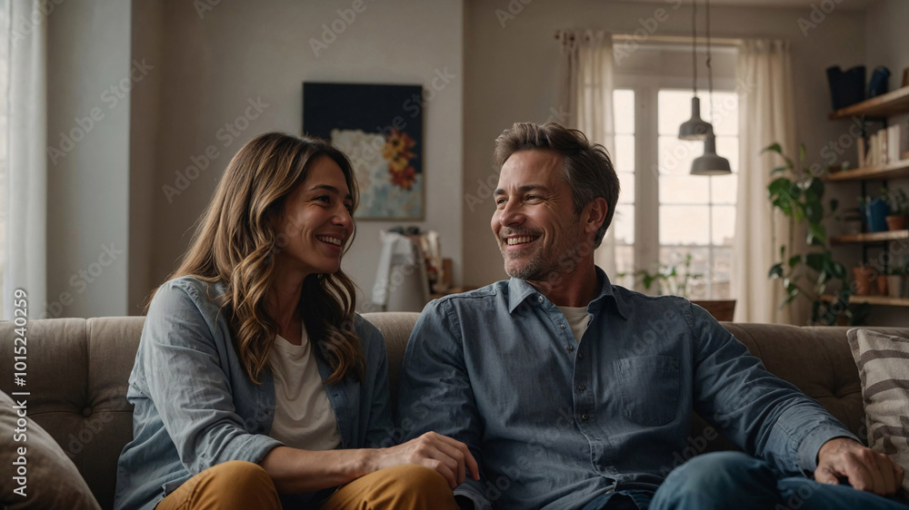 happy family at home Generative ai happy family at home Generative ai