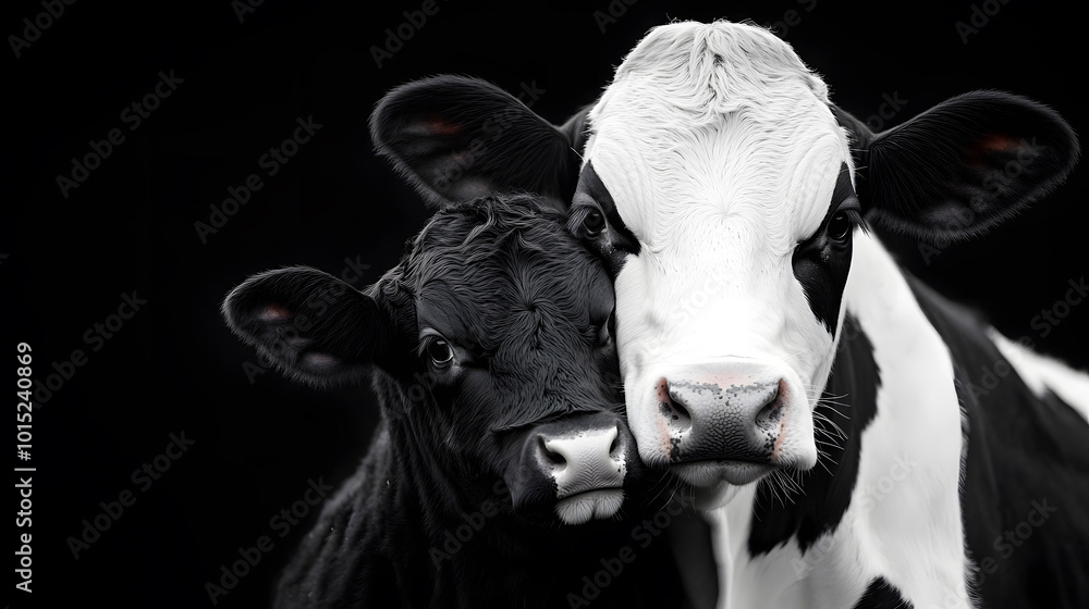 Holstein Cow Calf | Adorable and Playful Dairy Breed Calf in Pastoral Setting Holstein Cow Calf | Adorable and Playful Dairy Breed Calf in Pastoral Setting