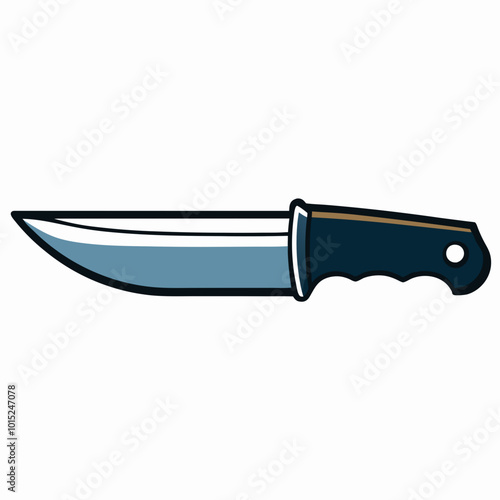 knife on a white background