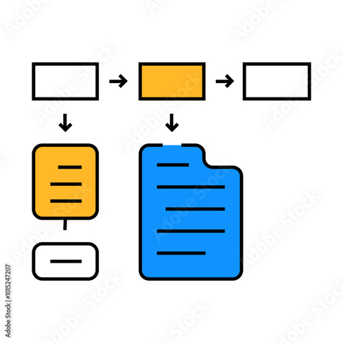 learning structure line icon vector. learning structure sign. isolated symbol illustration