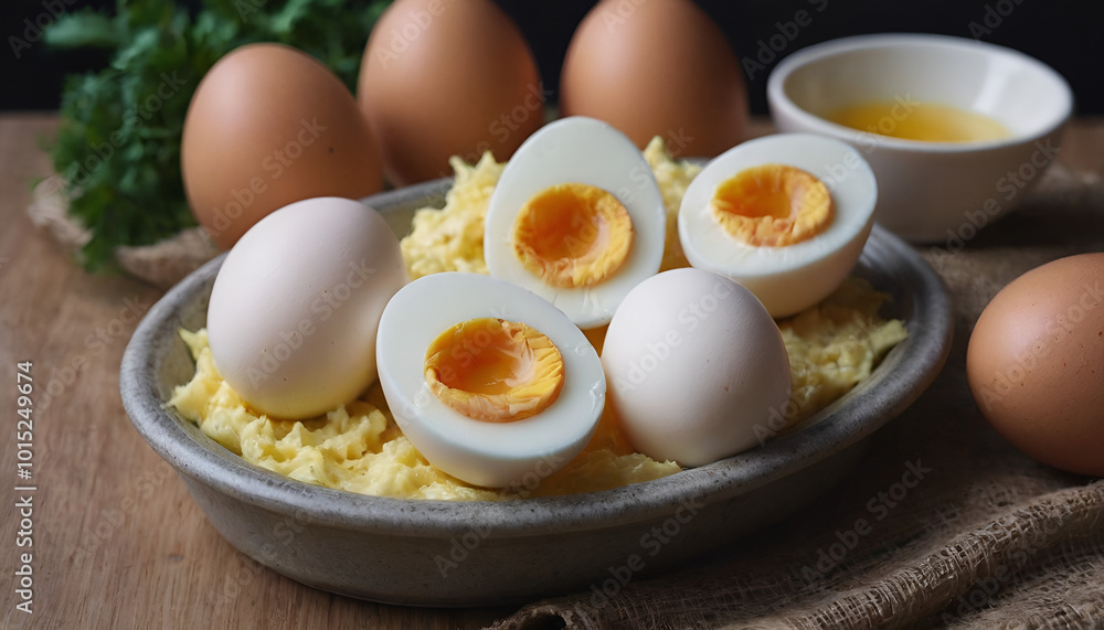 boiled eggs on a dish boiled eggs on a dish