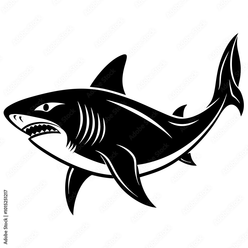shark vector silhouette art illustration shark vector silhouette art illustration