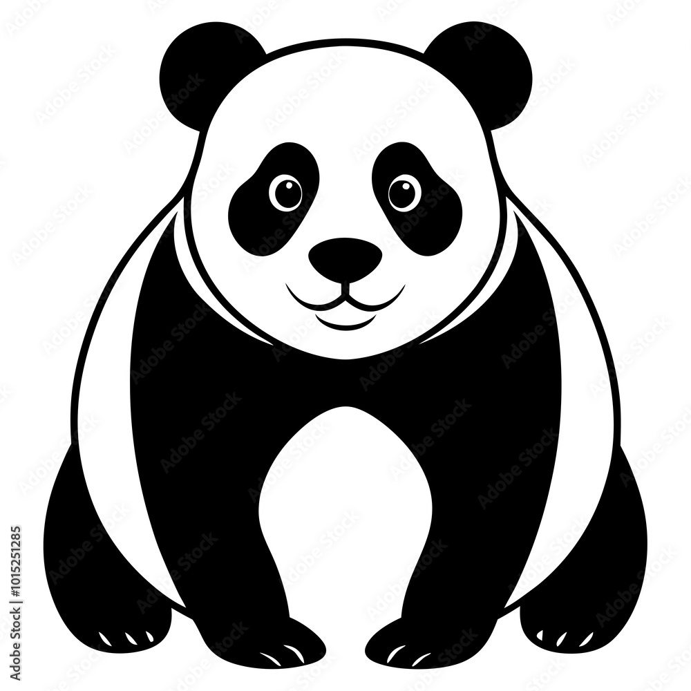panda vector silhouette panda vector silhouette