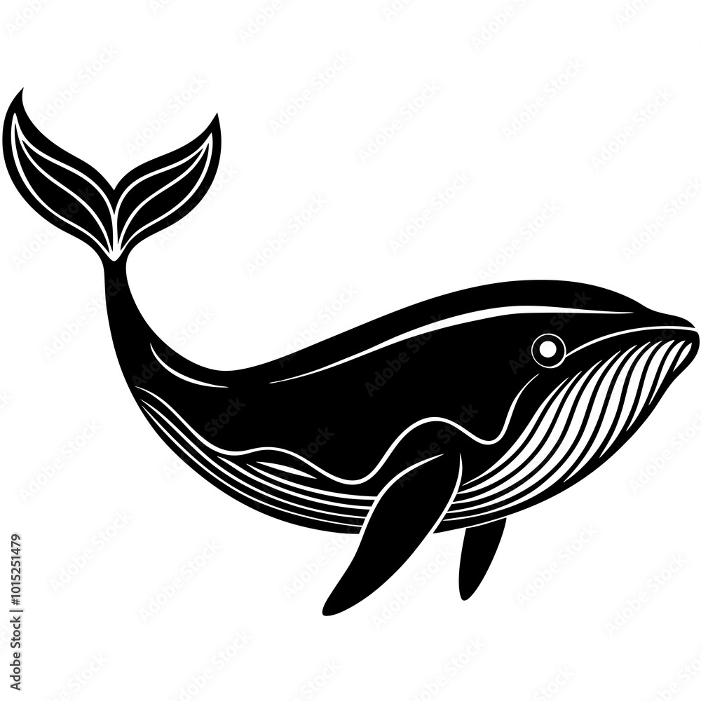 Whale vector silhouette art illustration Whale vector silhouette art illustration