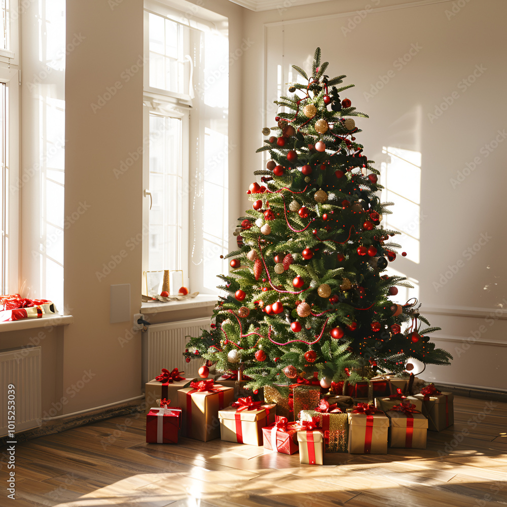 christmas tree with gifts christmas tree with gifts