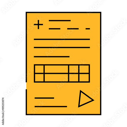 certificate of medical board line icon vector. certificate of medical board sign. isolated symbol illustration