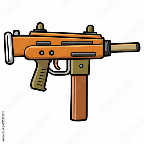 illustration of a gun