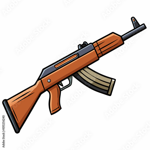 illustration of a rifle