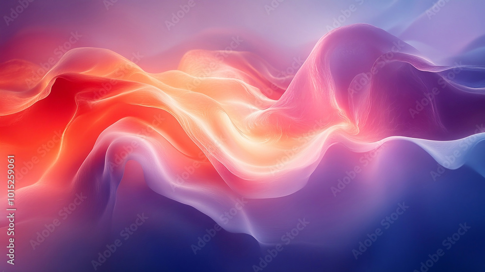 Obraz premium Smooth gradient background featuring glowing abstract firelight