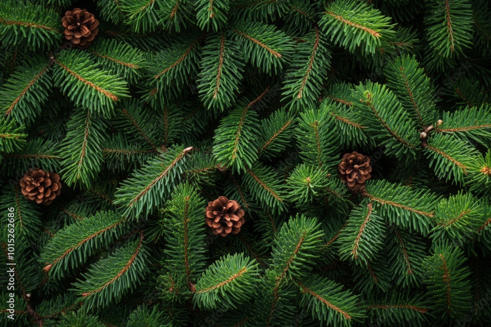 Creative layout made of Christmas tree branches. Flat lay. Nature New Year concept Creative layout made of Christmas tree branches. Flat lay. Nature New Year concept