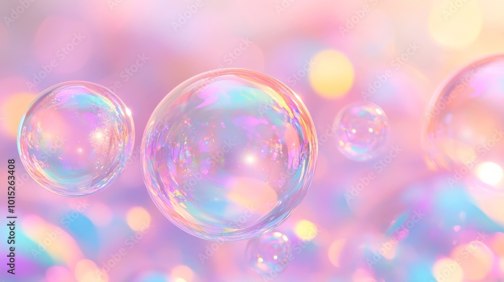 Enchanting Bubble Dream: Iridescent Spheres of Wonder Enchanting Bubble Dream: Iridescent Spheres of Wonder