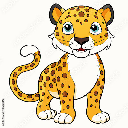 tiger, animal, cartoon, cat, vector, wild, illustration, mammal, zoo, wildlife, baby, cub, isolated, nature, leopard, jungle, predator, safari, art, character, cute, feline, orange, cheetah, 