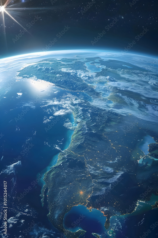 custom made wallpaper toronto digitalBreathtaking View of Planet Earth from Outer Space Showcasing Japan and Its Surrounding Regions