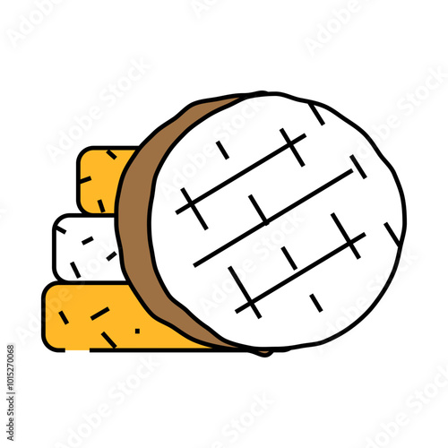 cutlets food line icon vector. cutlets food sign. isolated symbol illustration