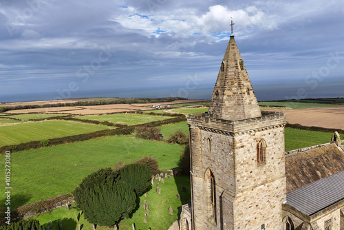 St Oswald's Church, Lythe North Yorkshire  photo